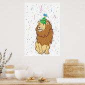 Button des Schwanzes auf der Löwe (24x36) Poster (Küche)