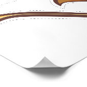 Button des Schwanzes auf der Löwe Poster (Ecke)