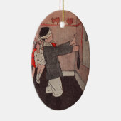 Button des Schwanzes Donkey Keramik Ornament (Rechts)