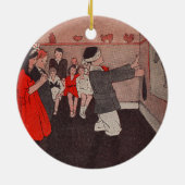 Button des Schwanzes Donkey Keramik Ornament (Hinten)