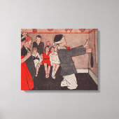 Button des Schwanzes Donkey Leinwanddruck (Vorderseite)