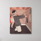 Button des Schwanzes Donkey Leinwanddruck (Vorderseite)