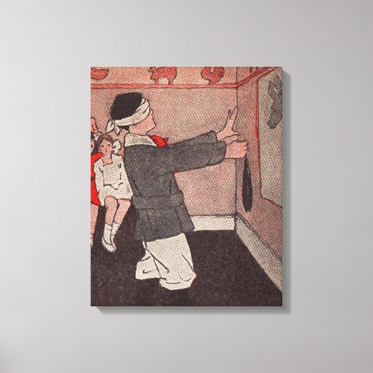 Button des Schwanzes Donkey Leinwanddruck (Vorderseite)