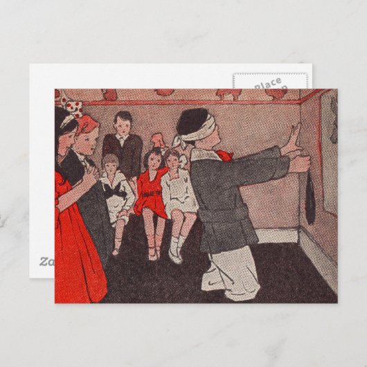 Button des Schwanzes Donkey Postkarte (Vorne/Hinten)