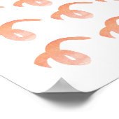 Button des Schwanzes Schweinezüchter Schwänze Tier Poster (Ecke)