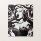 Button des Vintagen Horrors Puzzle (Vertikal)