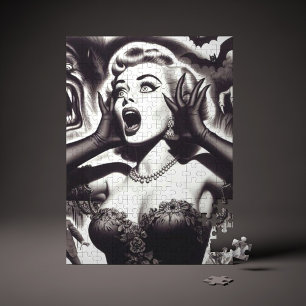 Button des Vintagen Horrors Puzzle