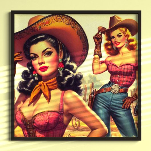 Button des Westerns Poster