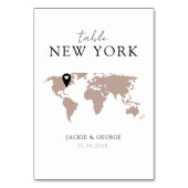 Button des Zielnamens und der Karte (Rückseite)