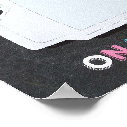 Button die Emoji auf dem Windeln Poster-Spiel geka Poster (Ecke)