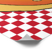 Button die Pepperoni auf dem Pizza Game Poster (Ecke)