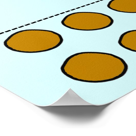 Button die Pepperoni auf dem Pizza Game Poster (Ecke)