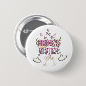 Button: Die Schwester der Braut Button (Vorne & Hinten)