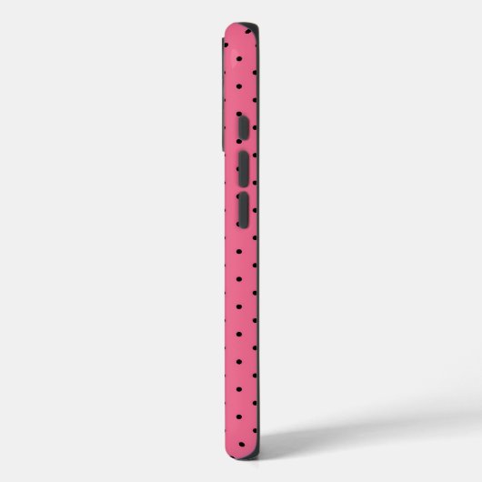 Button Dot Pink Case-Mate iPhone Hülle (Rückseite / Links)