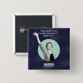 Button Elizabeth Waren - Kampf für es (Vorne & Hinten)