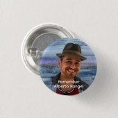 Button: Erinnert euch an Alberto Rangel Button (Vorne & Hinten)