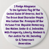 Button-Erinnerung zum Leben unserer heiligen Werte Button (Vorderseite)