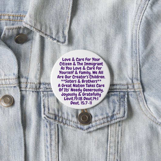 Button-Erinnerung zum Leben unserer heiligen Werte Button (Beispiel)