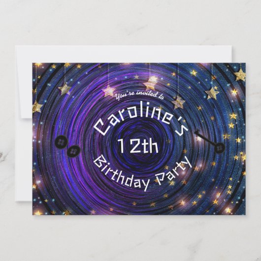 Button Eyes & Skeleton Key Other World Party Einladung (Vorderseite)