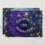 Button Eyes & Skeleton Key Other World Party Einladung (Vorne/Hinten)