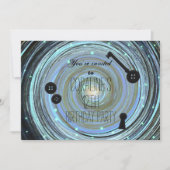 Button Eyes & Skeleton Key Other World Party Einladung (Vorderseite)