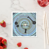 Button Eyes & Skeleton Key Other World Party Serviette (Beispiel)