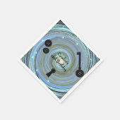 Button Eyes & Skeleton Key Other World Party Serviette (Ecke)