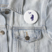 Button Fantasie - Frau und Vogel (Beispiel)