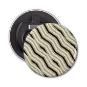 Button Flasche Öffnung Gold Weiß Schwarz Flaschenöffner (Vorderseite)