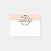 Button für Backwaren Post-it Klebezettel (Vorderseite)