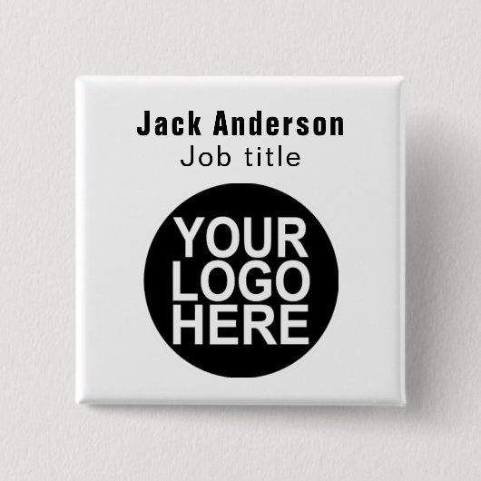 Button für benutzerdefinierte Markenname mit Firme (Vorderseite)