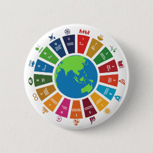 Button für benutzerdefinierte SDG 2030 Global Goal