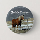 Button für das belgische Pferderennen im Paddock (Vorderseite)