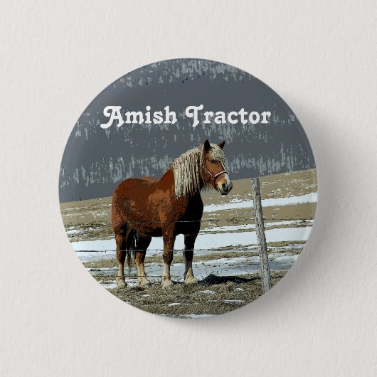 Button für das belgische Pferderennen im Paddock (Vorderseite)