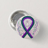 Button für das lila und grüne Bewusstsein (Vorne & Hinten)