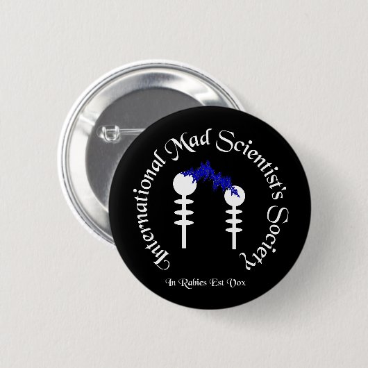 Button für das Mad Scientist's Society Button (Vorne & Hinten)