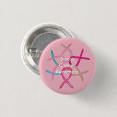 Button für das rosa Bewusstsein der Brustkrebserkr (Vorne & Hinten)