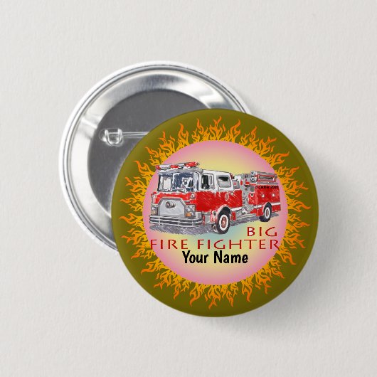 Button für den Feuerwehrmann (Vorne & Hinten)