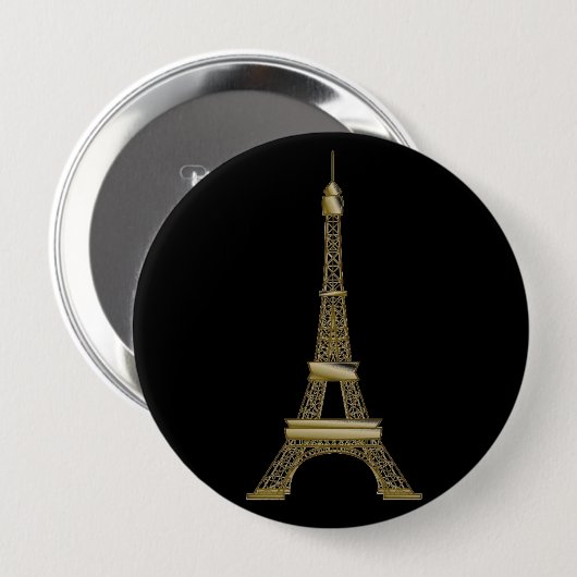 Button für den französischen Black & Gold Eiffel T (Vorne & Hinten)