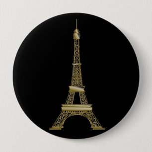 Button für den französischen Black & Gold Eiffel T