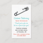 Button für die Anpassung der Visitenkarte (Vorderseite)