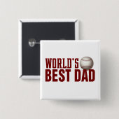 Button für die beste Vater-Typografie (Vorne & Hinten)