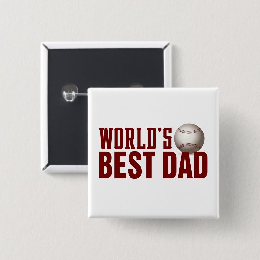 Button für die beste Vater-Typografie (Vorne & Hinten)