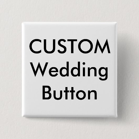 Button für die Hochzeit eines benutzerdefinierten (Vorderseite)