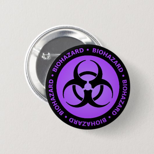 Button für die lila Biogefährdung (Vorne & Hinten)