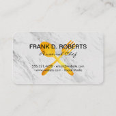 Button für die Rollen von Tischplatten für den per Visitenkarte (Rückseite)