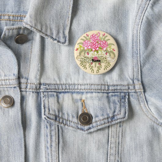 Button für die Rosa Braut (Beispiel)