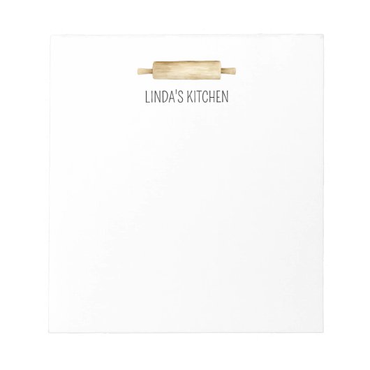 Button für die Wasserfarbenwalzen mit benutzerdefi Notizblock (Vorderseite)