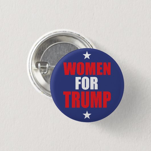 Button für Frauen für Trump-Abzeichen (Vorne & Hinten)
