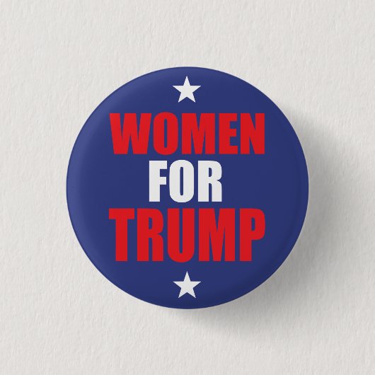 Button für Frauen für Trump-Abzeichen (Vorderseite)